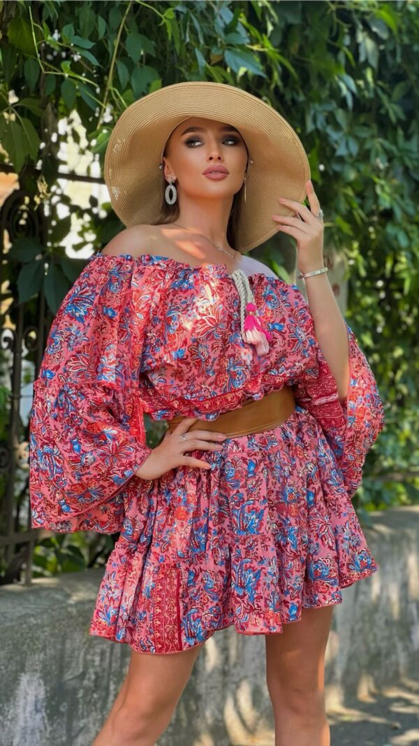 Rochie de vara, cu imprimeu floral - Boho August