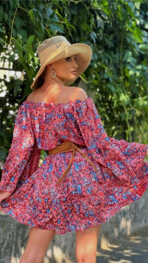 Rochie de vara, cu imprimeu floral - Boho August