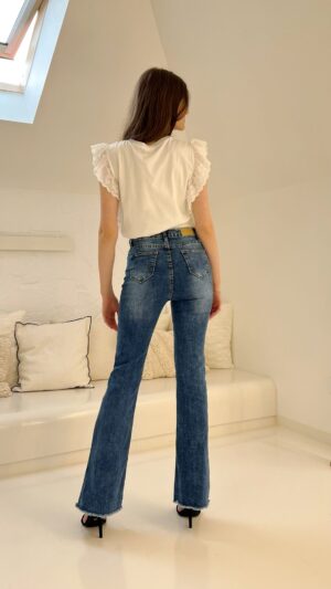 Jeans evazati cu talie inalta - Fiona - sku9779