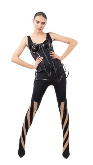 Corset din piele ecologica - Amour Black