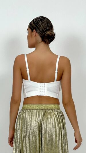 Corset cu perle - White Pearls