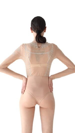 Body Transparent Cu Aplicatii Din Cristale - Beige Victoria