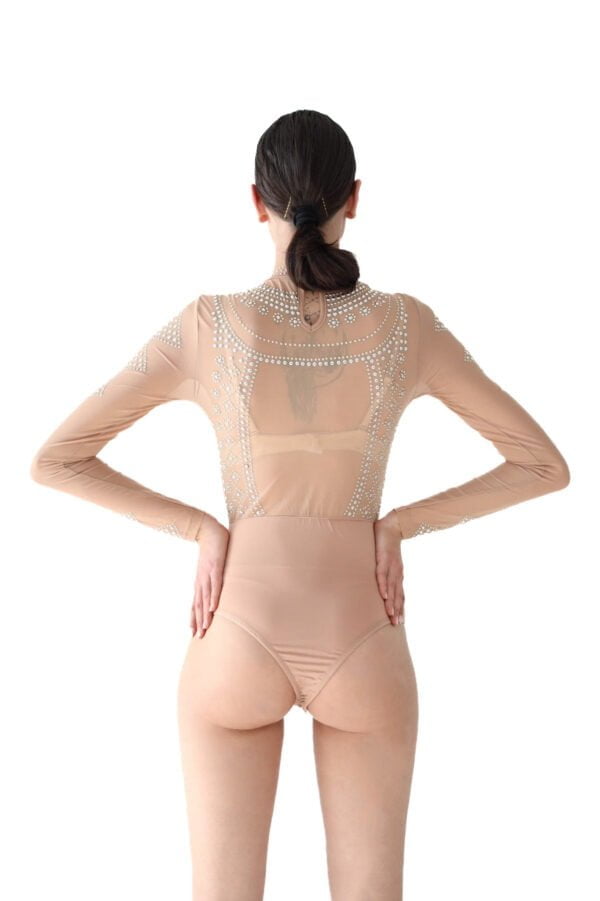 Body Transparent Cu Aplicatii Din Cristale - Beige Victoria