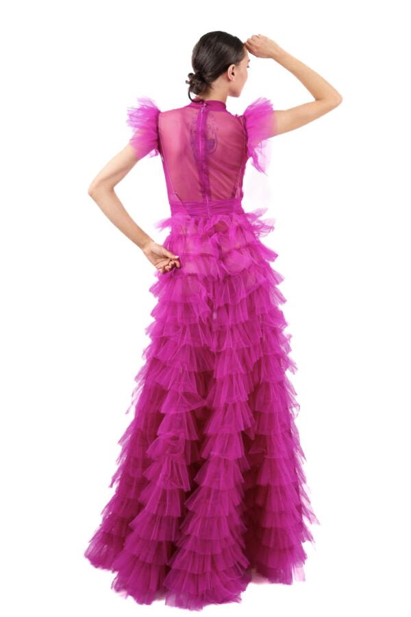 Rochie lunga din tulle - Purple Swan