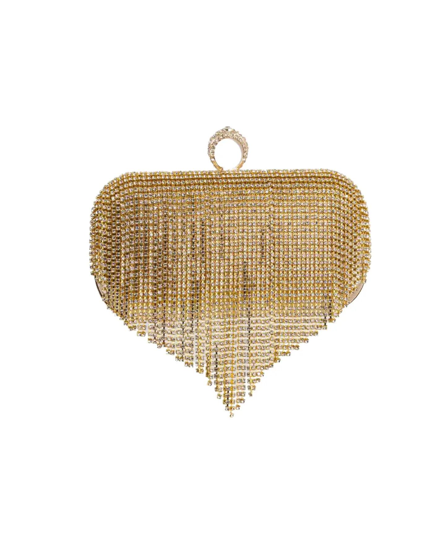 IMG_0639 Clutch cu franjuri din strasuri - Diva Gold