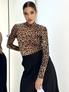 Maleta din tulle cu imprimeu - Jungle