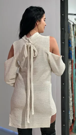 Rochie tricot cu maneci detasabile - Mariella