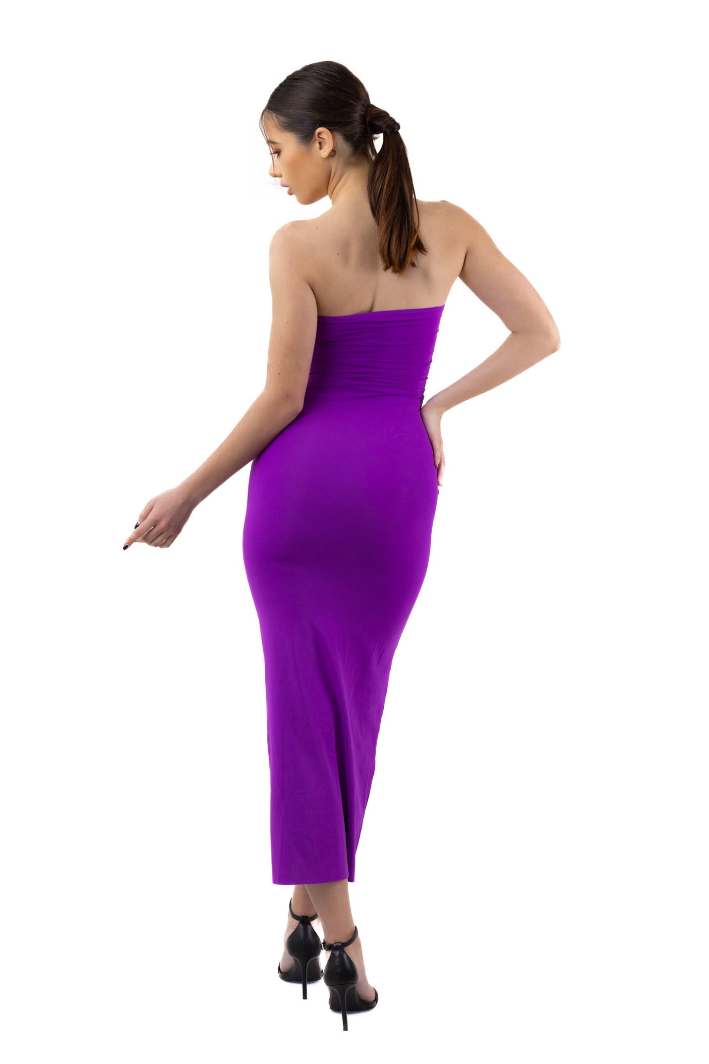 img_9171 Rochie lunga, modelatoare, mulata, fara bretele - Purple